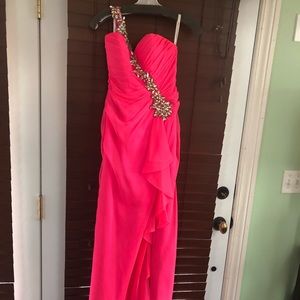 Formal gown lightning pink size 4